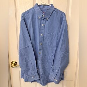 Izod Blue Striped Men's Button Down Shirt